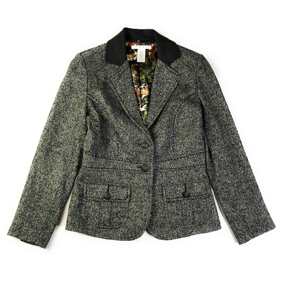 CAbi Jackets & Blazers - Cabi Fox Hunt Tweed Riding Blazer Jacket Size 4